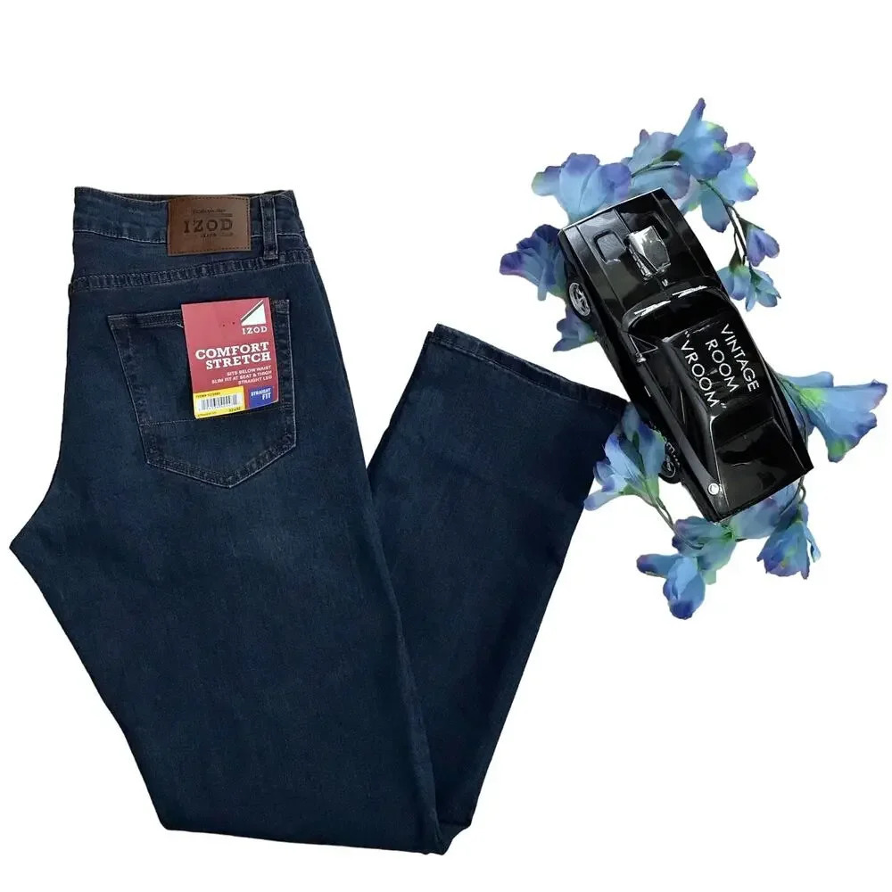Izod NWOT Comfort Stretch Straight Fit Jeans Men 32x32